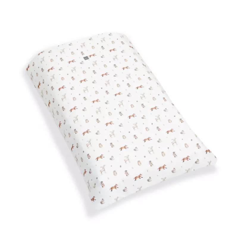 Colcha para berço e cama « Alondra », 70 x 140 cm, com padrão «Bosque Taiga»
