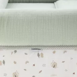 Minicuna Tijera Madera Cambrass Greeny Verde/Blanco