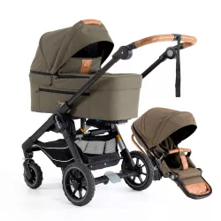 Cochecito Duo Emmaljunga NXT60 Ergo Outdoor Olive con minicuna