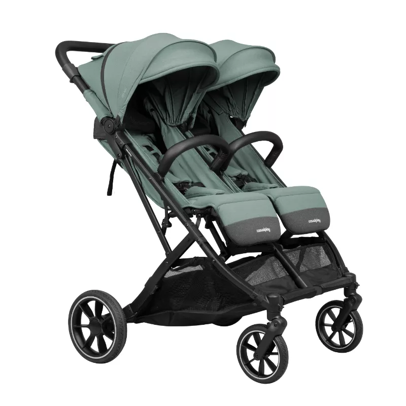 Carrinho de bebé duplo Casualplay TOUR TWIN MAX rodas traseiras 9,5'