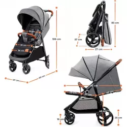 Silla paseo Kinderkraft GRANDE PLUS con colchoneta