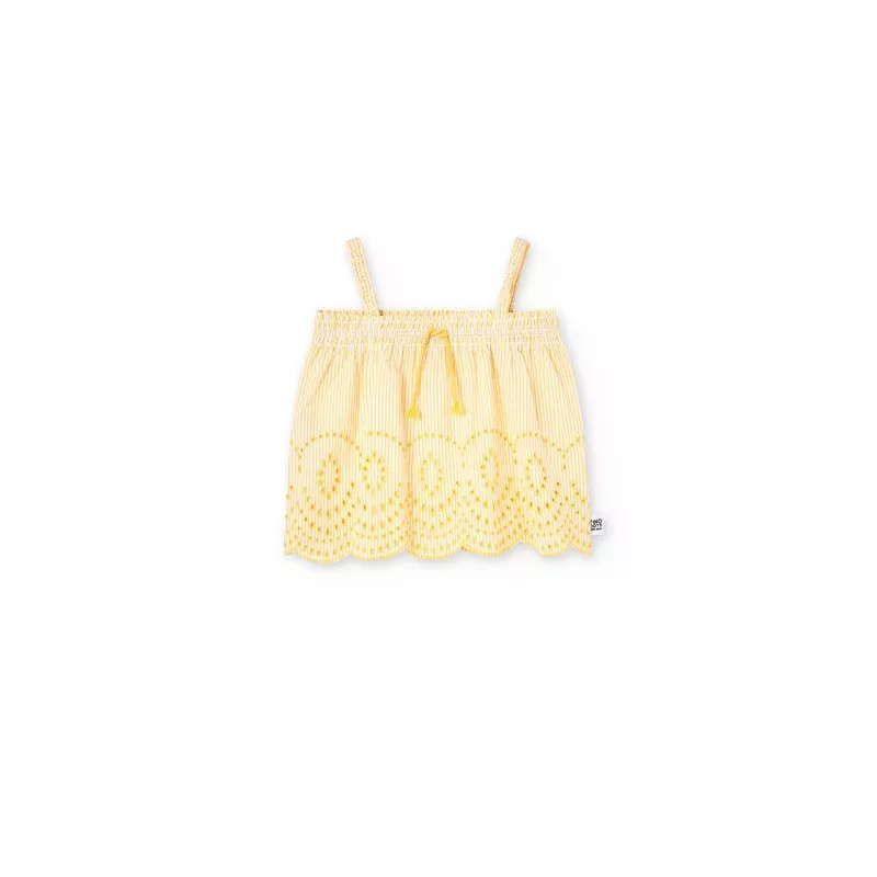 Top Boboli popelina às riscas