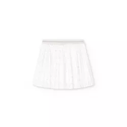 Saia Boboli chiffon plissado