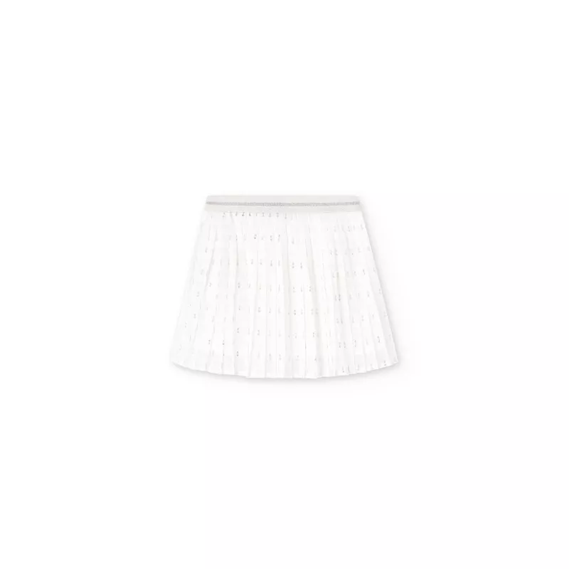 Saia Boboli chiffon plissado