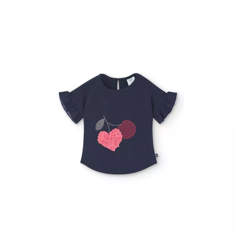 T-shirt Boboli malha canelada