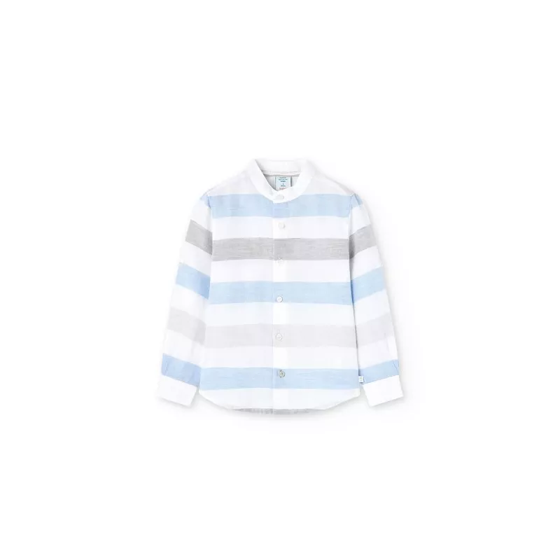 Camisa de linho Boboli manga comprida