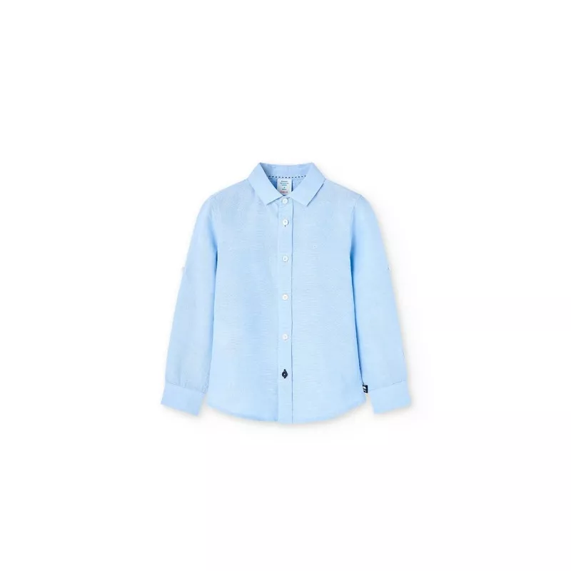 Camisa lino Boboli manga larga