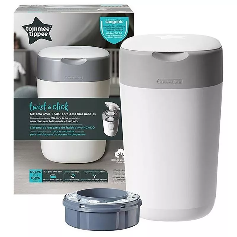 Caixote do lixo para fraldas Sangenic Tommee Tippee Twist & Click