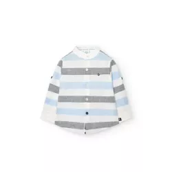 Camisa Boboli linho às riscas