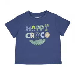 Camiseta Mayoral manga corta aplique croco