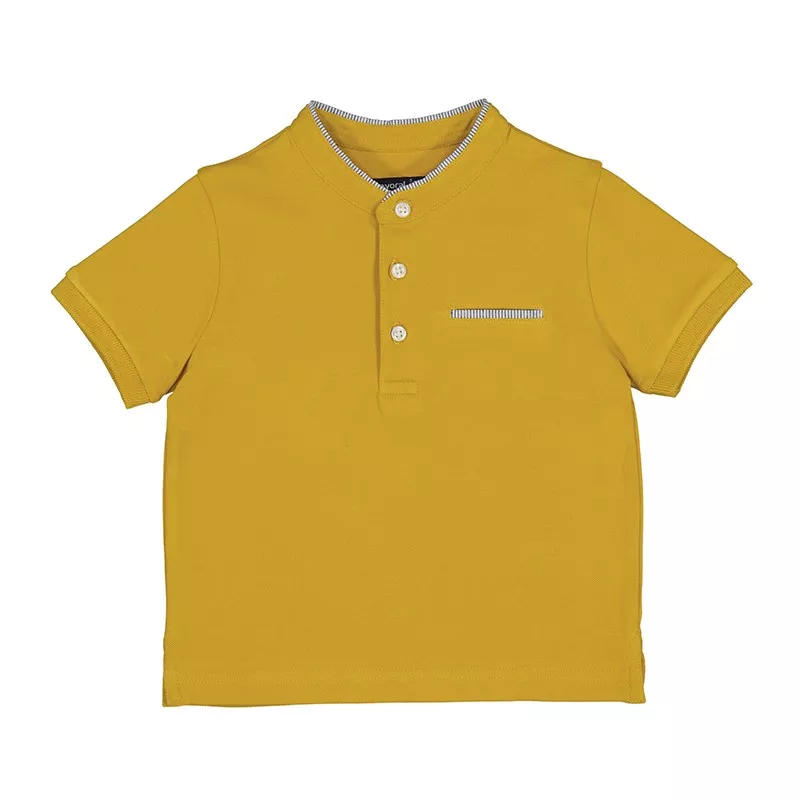 Camisa pólo Mayoral gola de manga curta mao