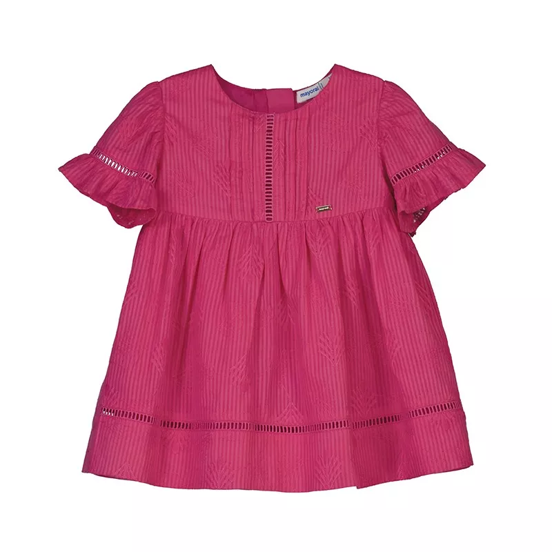 Vestido Mayoral bordado com bainhas