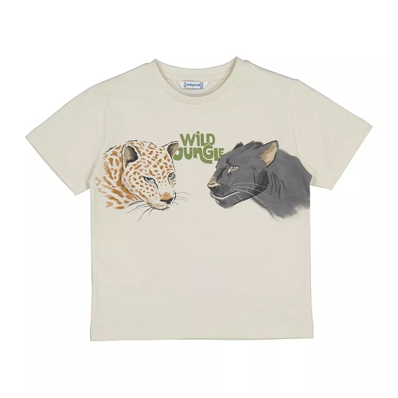 T-shirt Mayoral manga curta selva selvagem