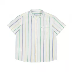 Camisa Mayoral camisa de manga curta com gola às riscas