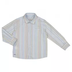 Camisa Mayoral manga comprida oxford às riscas