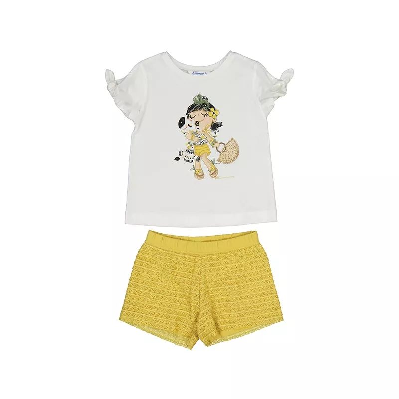 Conjunto Short Mayoral volantes