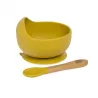 Taça de silicone Interbaby com colher e ventosa