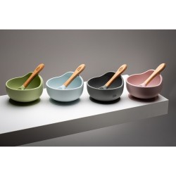 Taça Interbaby Silicone com colher e ventosa : Crioh.com