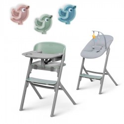 Trona Kinderkraft Livy 4 en 1 con Hamaca Calmee con plato ventosa