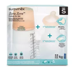 Conjunto Suavinex Follow Zero Zero 270ml Garrafa e recarga