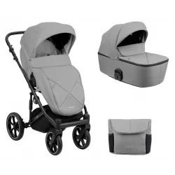 Cochecito trio Kikka Boo AMANI con baseFix y bolso