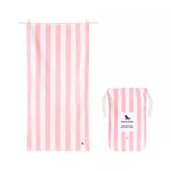 Toalla DOCK & BAY anti arena CABANA ROSA PASTEL XL