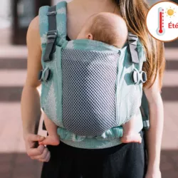 Mochila porta-bebés « Love & Carry » ONE com conjunto de alimentação