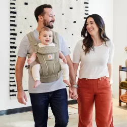 Porta-bebés Ergobaby Omni Soft Diamond com capa impermeável