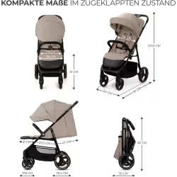 Carrinho de bebé Kinderkraft TRIG 3 com colchão