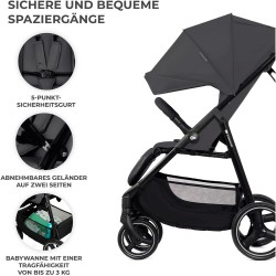 Carrinho de bebé Kinderkraft TRIG 3 com saco