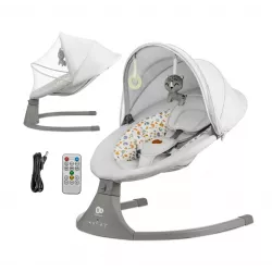 Hamaca-Mecedora electrica Kinderkraft LUMI 2 con mando a distancia
