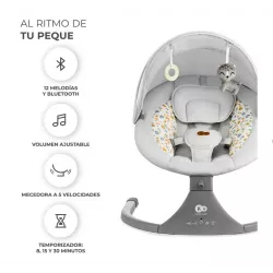 Hamaca-Mecedora electrica Kinderkraft LUMI 2 con mando a distancia
