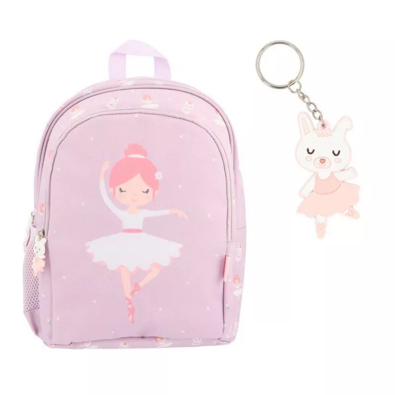 Mochila média Tutete Ballet + Porta-chaves de silicone