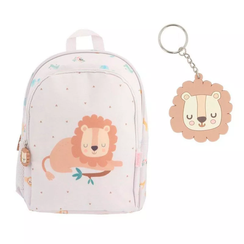 Mochila média Tutete Savannah + porta-chaves Tutete