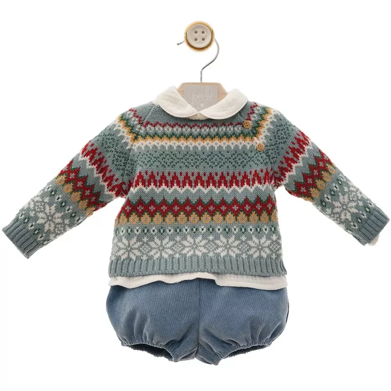 Conjunto de 3 peças para bebé Yoedu Greca