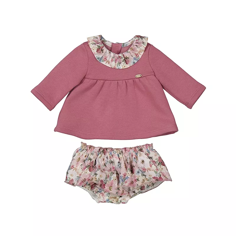 Conjunto Mayoral calções de pelúcia