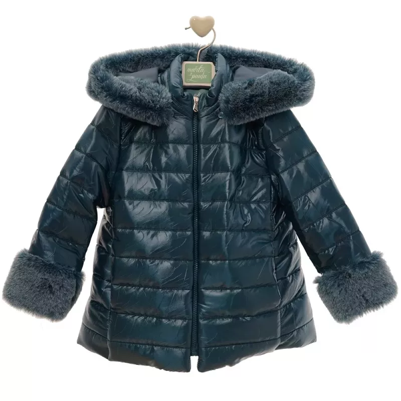 Casaco para criança Marta y Paula com capuz forrado no interior
