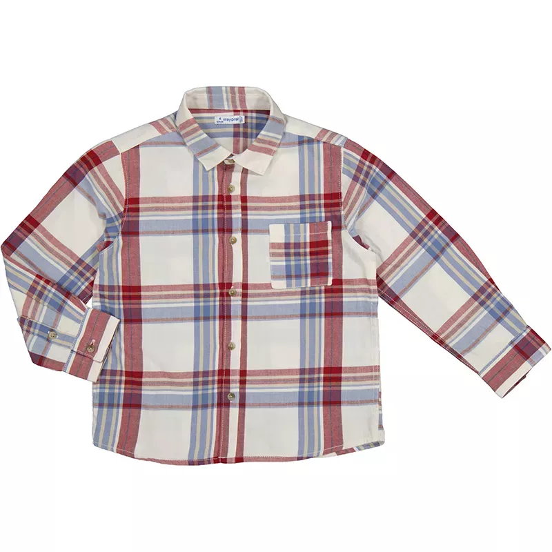 Camisa Mayoral manga comprida axadrezada