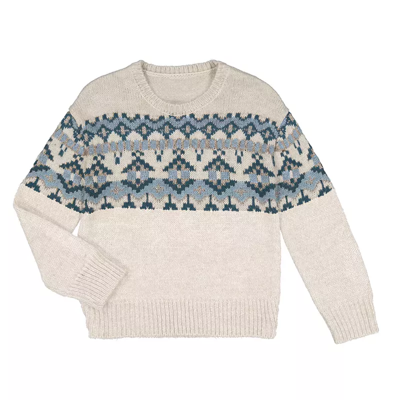 Pulôver Mayoral com rebordo em jacquard