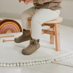 Zapato calcetín Attipas TEDDY BEIGE