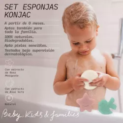 Esponja Suavinex KONJAC 3 Unidades