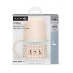 Biberón con Asas Suavinex Noche +6M 150 ml