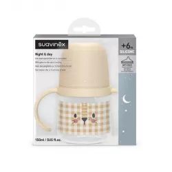Biberón con Asas Suavinex Noche +6M 150 ml