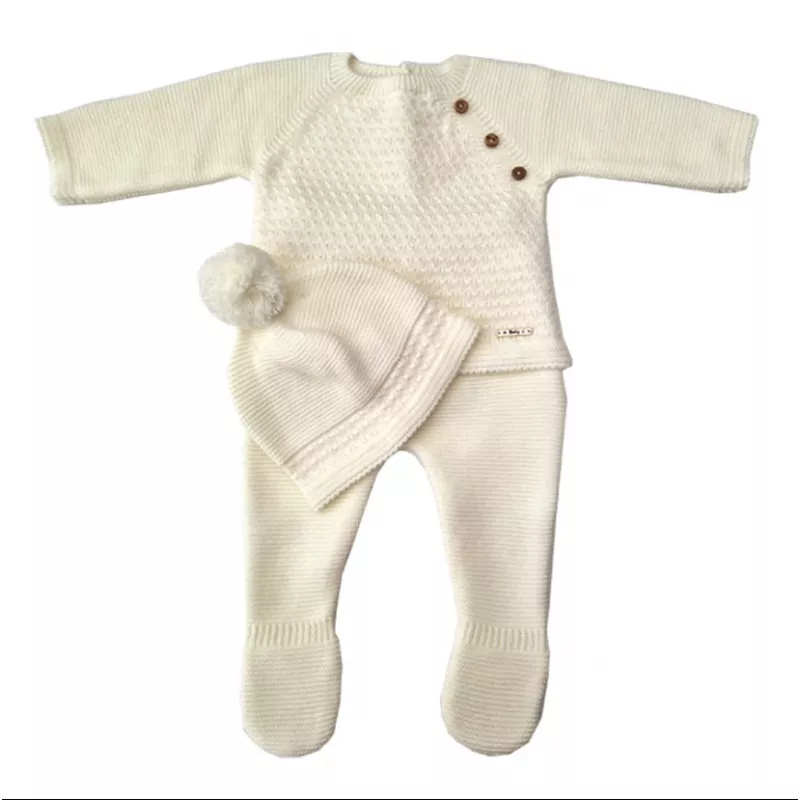 Conjunto de inverno Mis Cucadas para bebé em malha