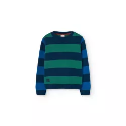 Pulôver Boboli camisola de malha listada