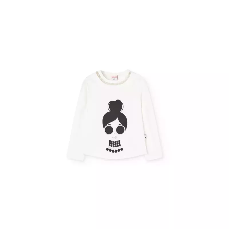 T-shirt Boboli malha canelada