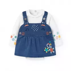 Conjunto pichi e body Boboli denim