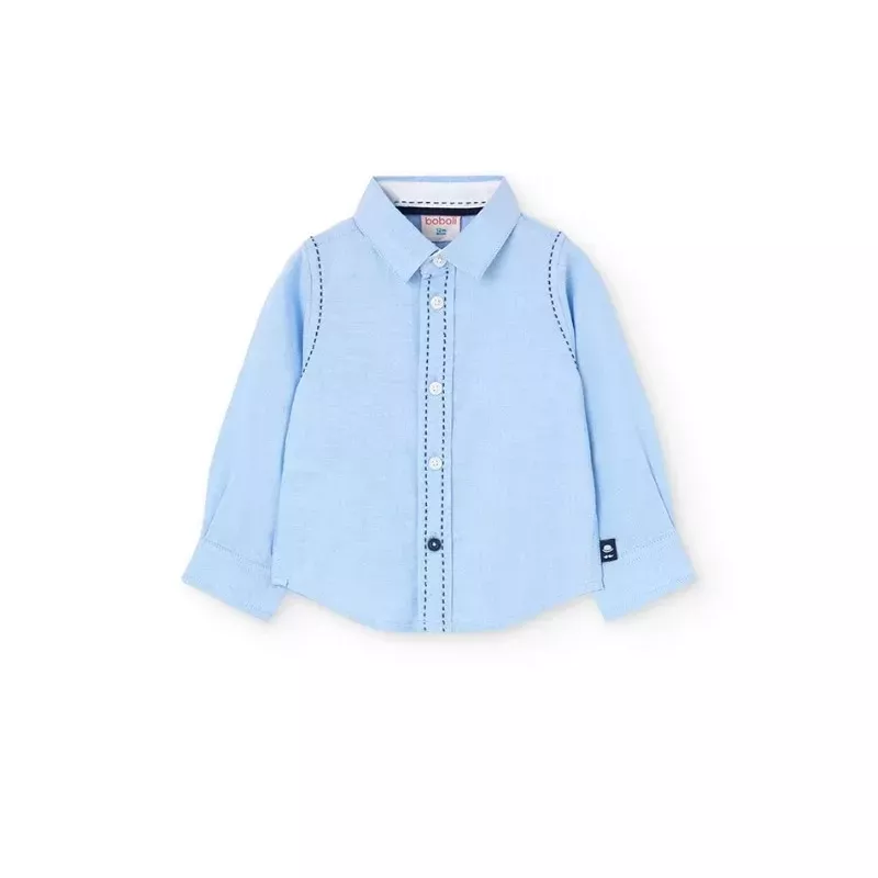 Camisa Boboli oxford de manga comprida