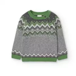 Pulôver Boboli jersey de malha jacquard