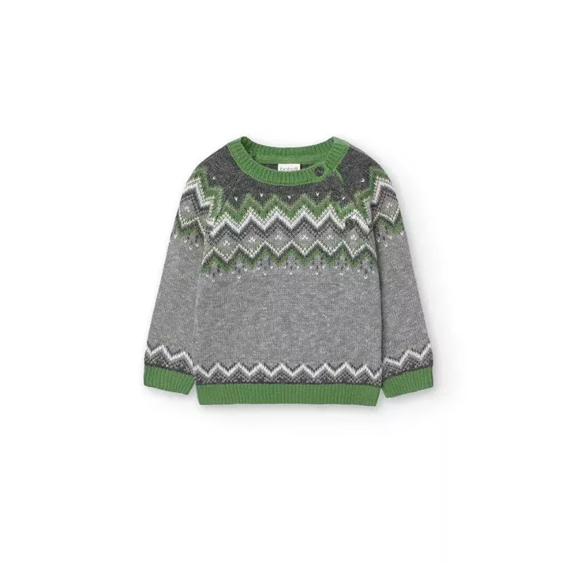 Pulôver Boboli jersey de malha jacquard